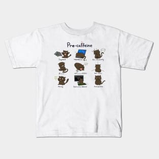 Pre-catffeine Kids T-Shirt